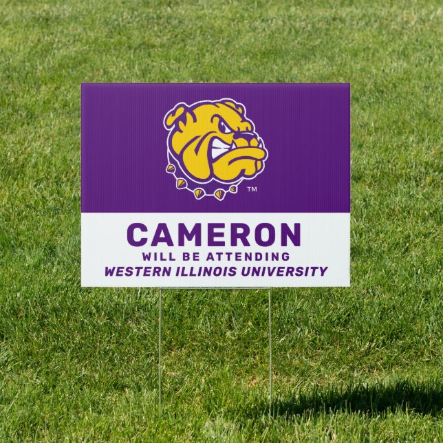 WIU Leathernecks | Will Be Attending Sign (Insitu)