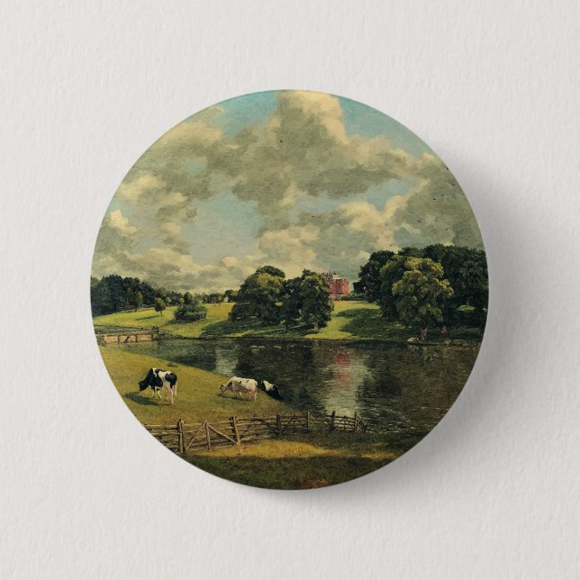Wivenhoe Park by John Constable  Button (Front)