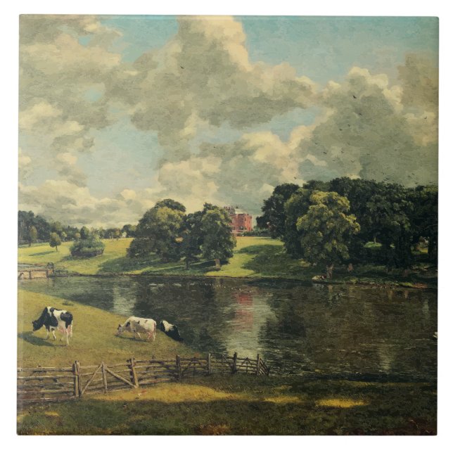 Wivenhoe Park by John Constable  Ceramic Tile (Front)
