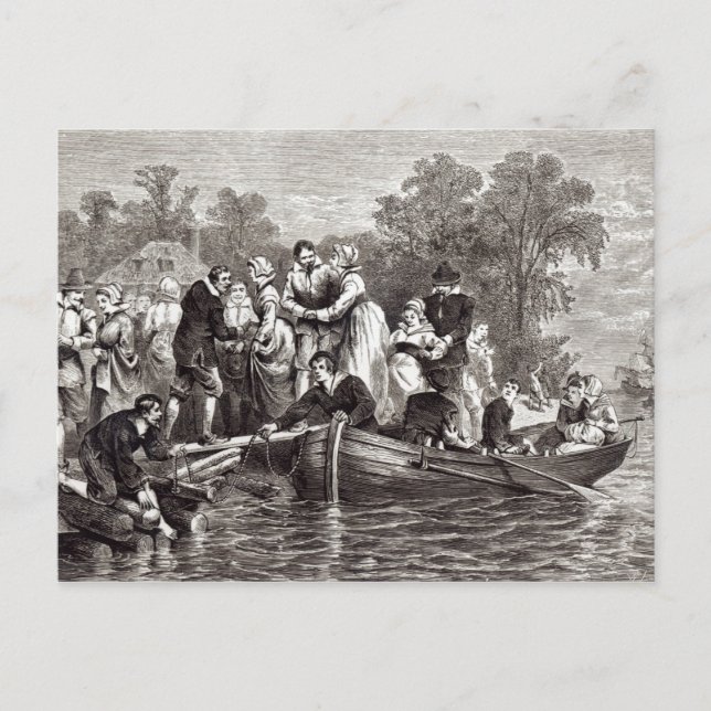 Wives for the Settlers at Jamestown Postcard (Front)