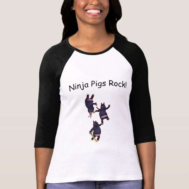 Wizard101  Ninja Pigs tshirt - Women (Front)