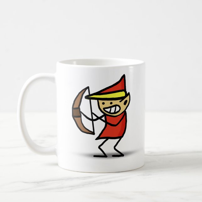 Wizard 101 Doodle Fire Elf Coffee Mug (Left)