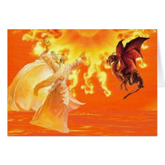 Wizard and Dragon. Cards (Front Horizontal)