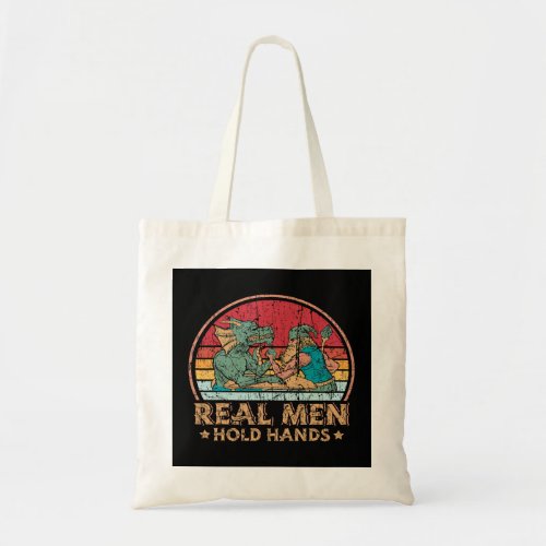 Wizard And Dragon Fantasy Arm Wrestling Tote Bag