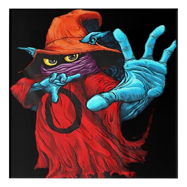 Wizard Art, Mystical Imagery, Fantasy Design, Magi Acrylic Print (Front)