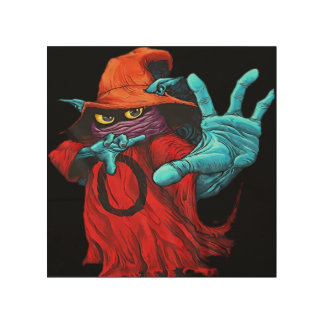 Wizard Art, Mystical Imagery, Fantasy Design, Magi Wood Wall Art