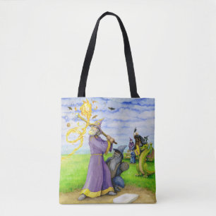Wizard at Bat Tote Bag