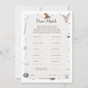 Wizard Baby Shower Baby Predictions Game Invitation