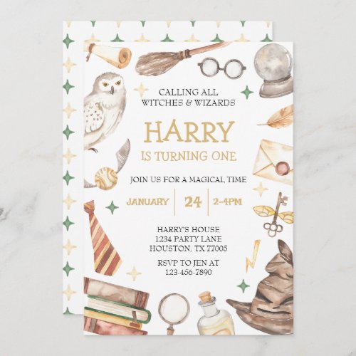 Wizard Birthday Invitation