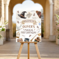 Wizard Birthday Welcome Sign