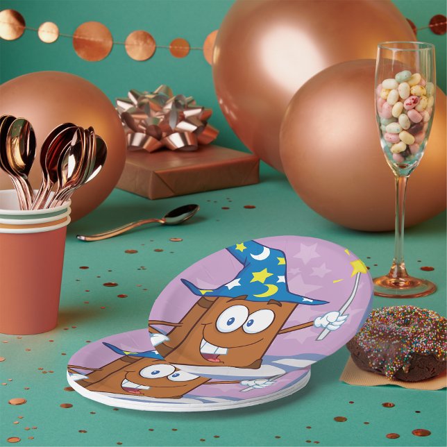 Wizard Book Paper Plates (Creator Uploaded)