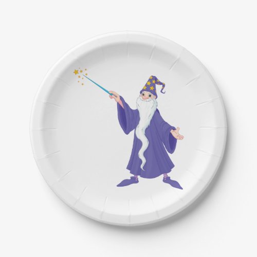 Wizard Casting A Spell Paper Plates