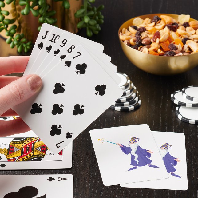 Wizard Casting A Spell Poker Cards (Creator Uploaded)