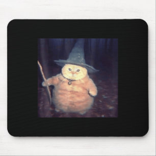 Wizard Cat Halloween Cat Meme _1 Mouse Pad
