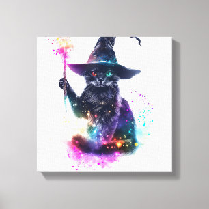 Wizard Cat Magic Canvas Print