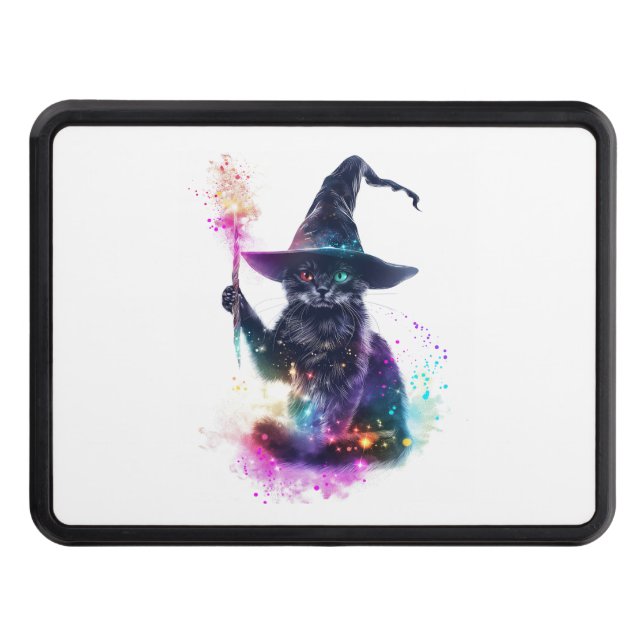 Wizard Cat Magic Hitch Cover (Front)