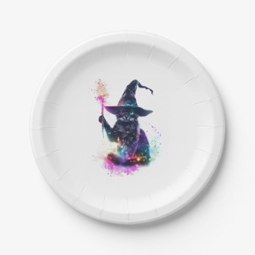 Wizard Cat Magic Paper Plates