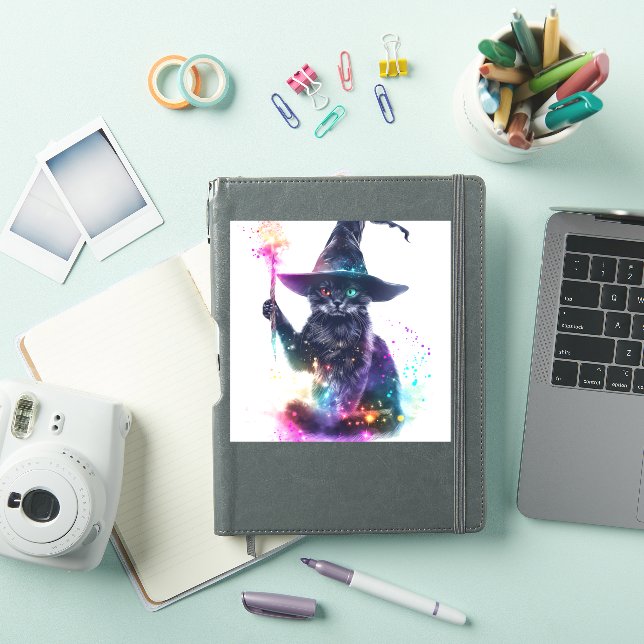 Wizard Cat Magic Sticker (iPad Cover)