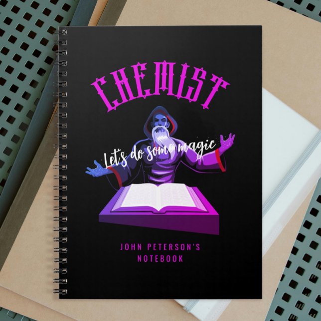 Wizard | Chemist | Fantasy Art | Black Notebook (Creator Uploaded)