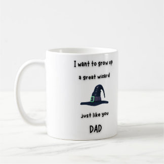 Wizard coffee mug, gift for dad from kids mug