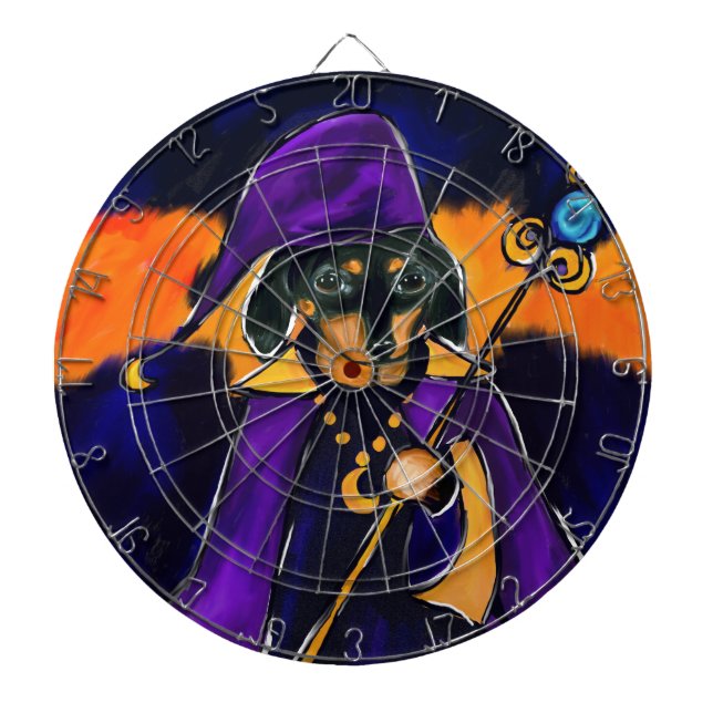 WIZARD DACHSHUND DART BOARD (Front)