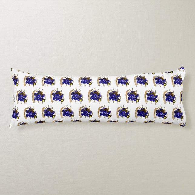 Wizard Dice Design Body Pillow (Front)