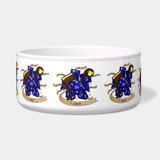 Wizard Dice Design Bowl (Front)