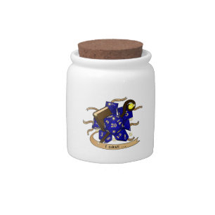 Wizard Dice Design Candy Jar