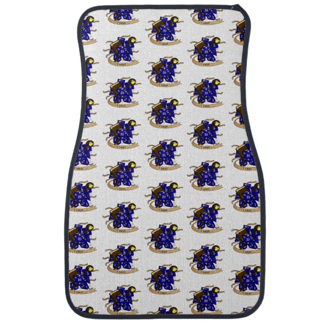 Wizard Dice Design Car Floor Mat (Front)