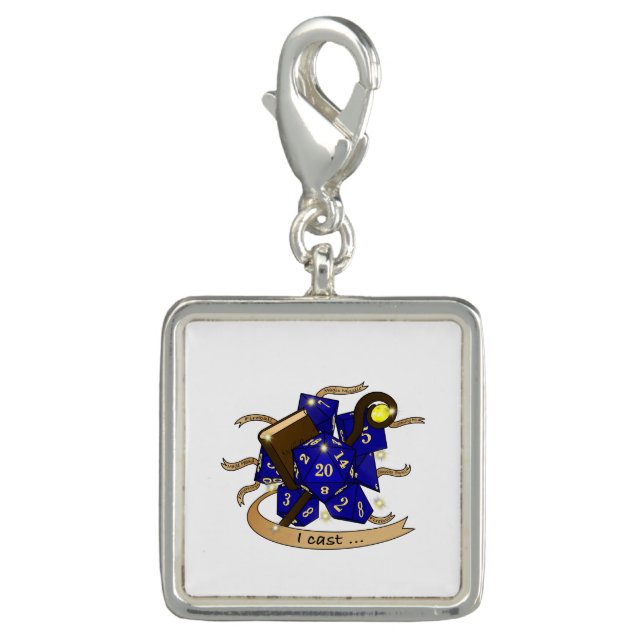 Wizard Dice Design Charm (Front)