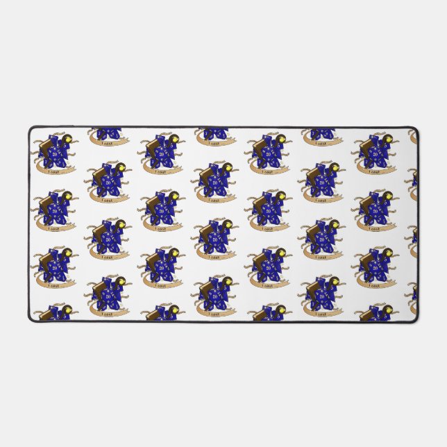 Wizard Dice Design Desk Mat (Front)