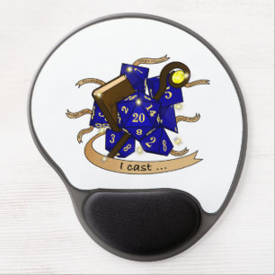 Wizard Dice Design Gel Mouse Pad