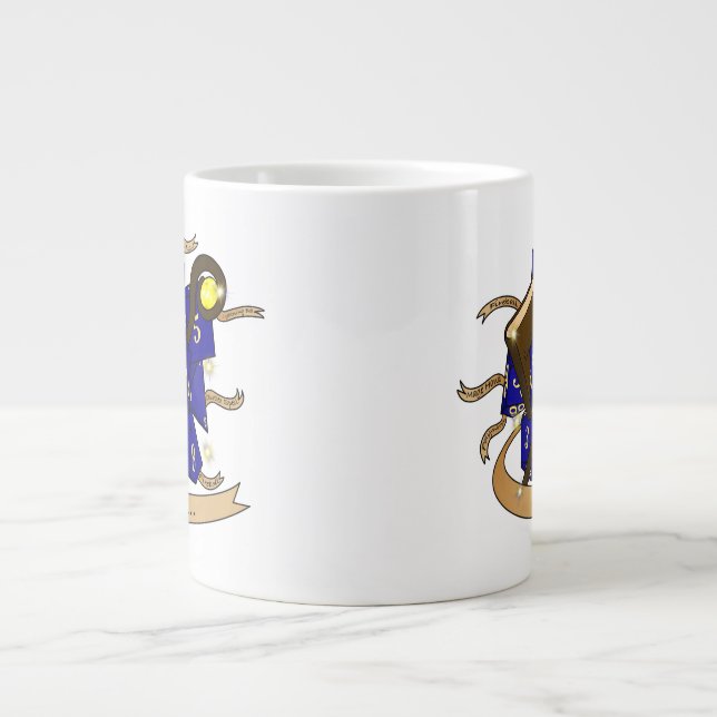 Wizard Dice Design Giant Coffee Mug (Front)
