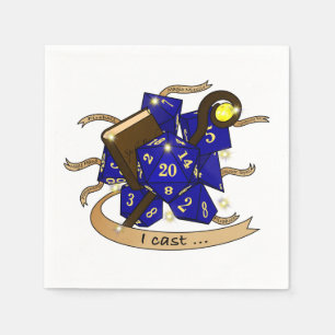 Wizard Dice Design Napkins