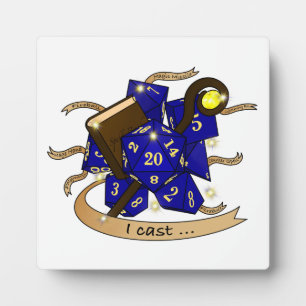 Wizard Dice Design Plaque