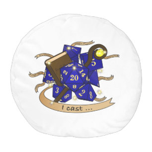 Wizard Dice Design Pouf
