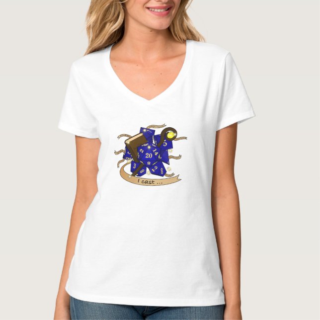 Wizard Dice Design T-Shirt (Front)