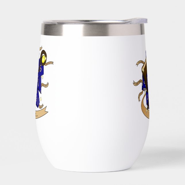 Wizard Dice Design Thermal Wine Tumbler (Left)