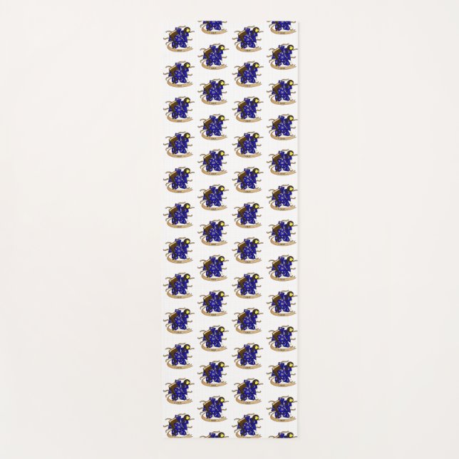 Wizard Dice Design Yoga Mat (Front)