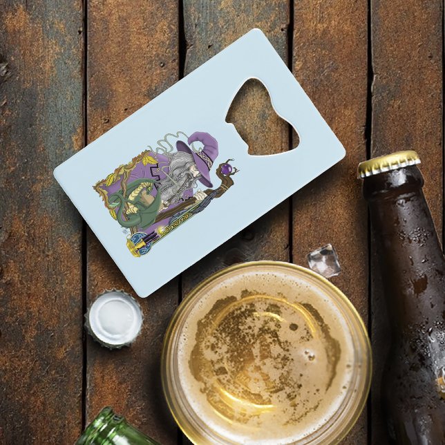 Wizard Dragon Fantasy Purple Credit Card Bottle Opener (Creator Uploaded)