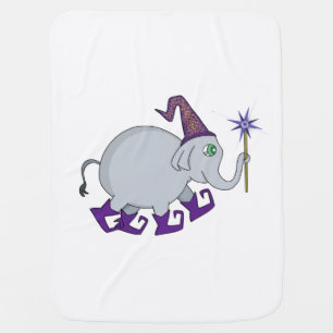 Wizard Elephant Baby Blanket