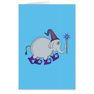 Wizard Elephant Card