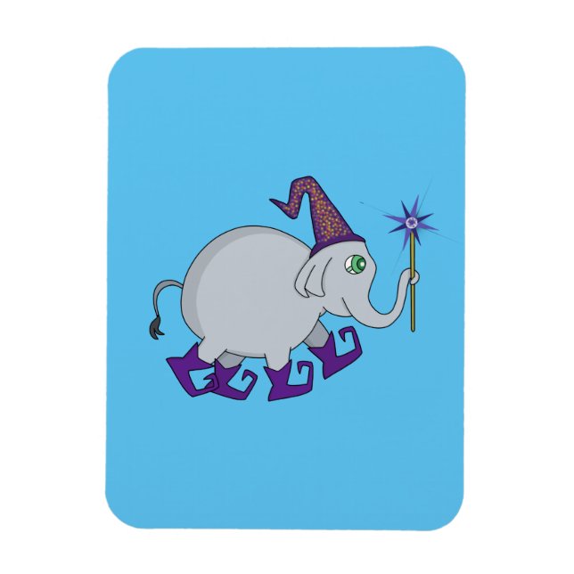 Wizard Elephant Magnet (Vertical)