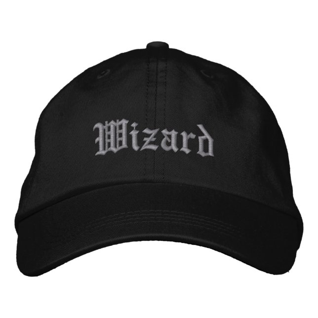 Wizard Embroidered Baseball Cap (Front)