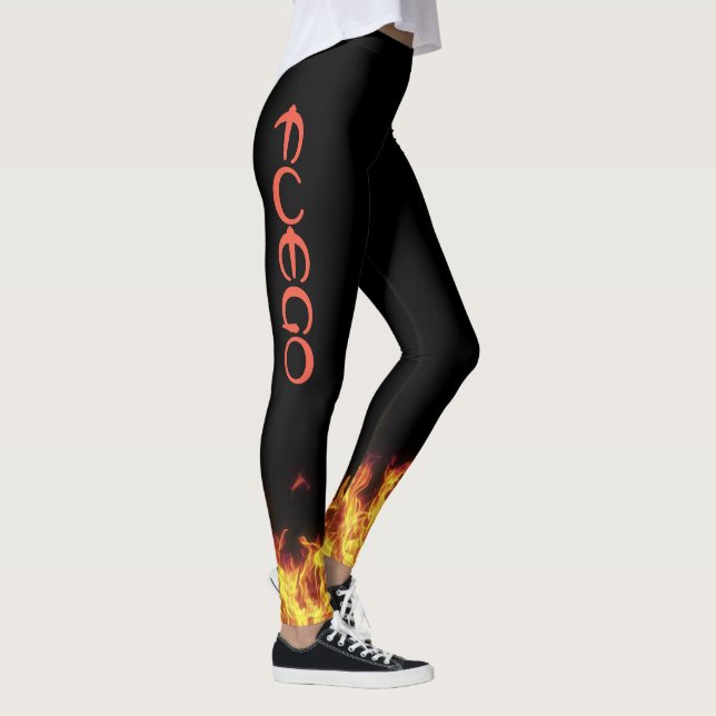 Wizard Fire FUEGO Leggings Running Pizza Lord (Right)
