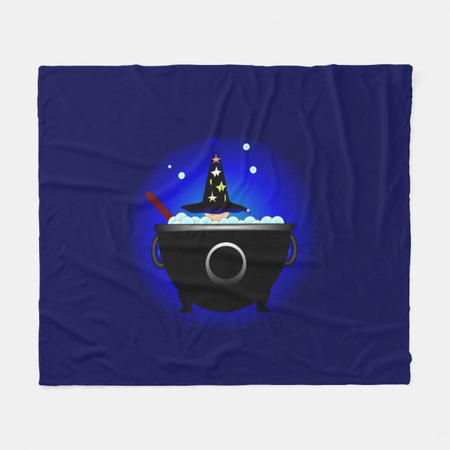 Wizard Fleece Blanket (Front (Horizontal))