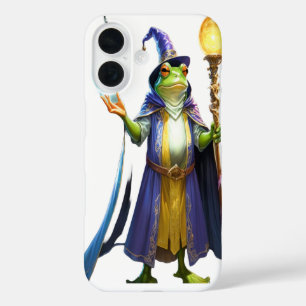 Wizard Frog Casting Spell iPhone 16 Case