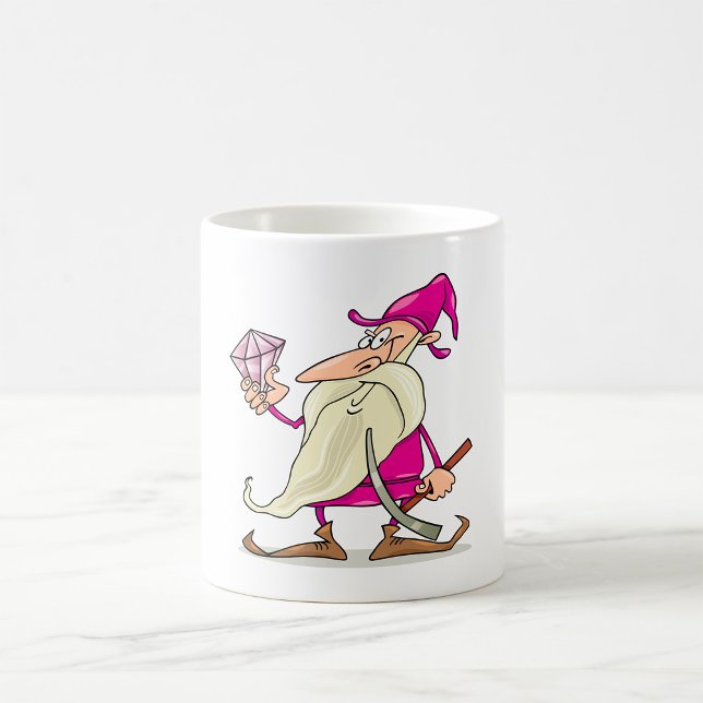 Wizard Gnome with Large Diamond Gemstone Coffee Mug (Creator Uploaded)