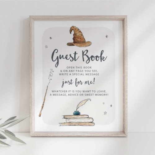 Wizard Guest Book Memory Book Sign