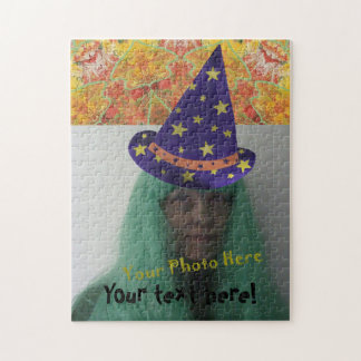 Wizard Hat Add Photo Halloween Jigsaw Puzzles